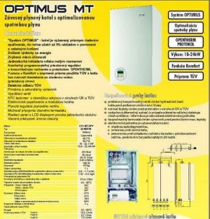 Plynovy kotol značky Motan - optimus